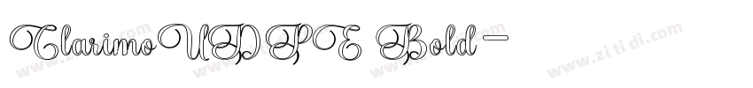 ClarimoUDPE Bold字体转换